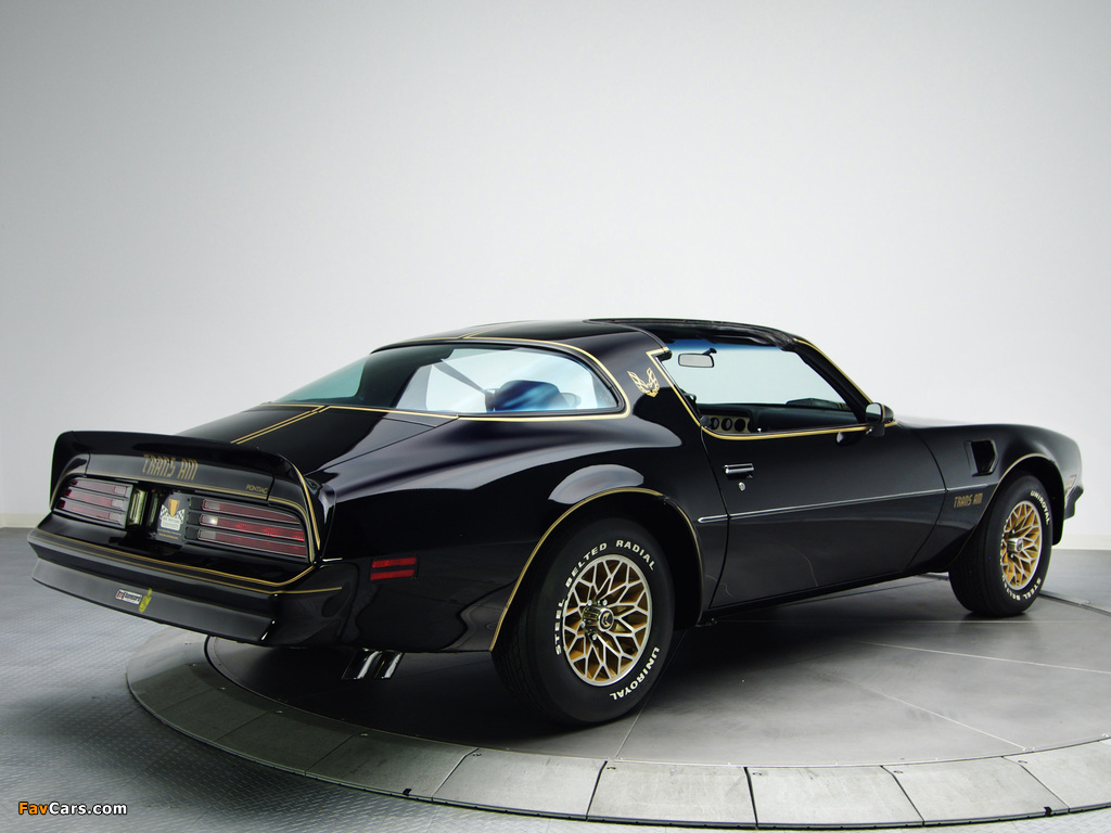 Pictures of Pontiac Firebird Trans Am T/A 6.6 W72 Black Special Edition 1978 (1024 x 768)