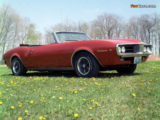 Pontiac Firebird Convertible 1967 images (640 x 480)