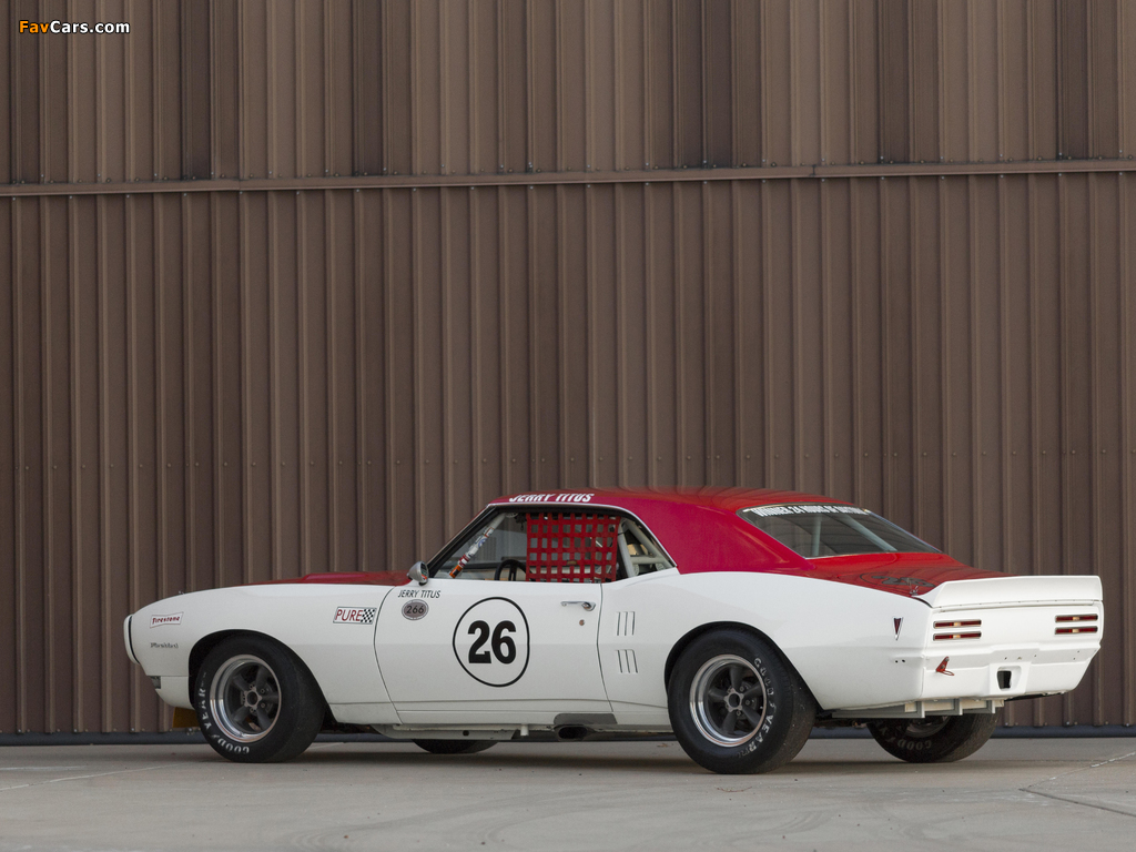 Pontiac Firebird Trans Am Race Car (7L141852) 1968 wallpapers (1024 x 768)