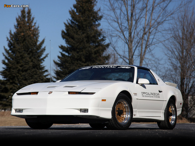 Pontiac Firebird Trans Am Turbo 20th Anniversary Indy 500 Pace Car 1989 pictures (800 x 600)