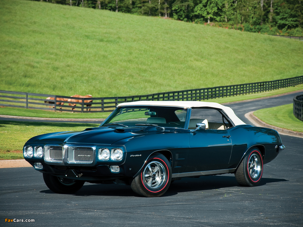 Pontiac Firebird 400 Ram Air IV Convertible (2367) 1969 wallpapers (1024 x 768)