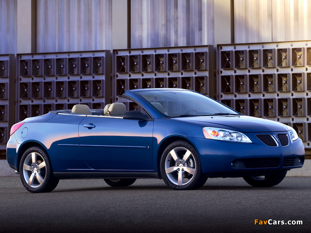 Photos of Pontiac G6 GT Convertible 2006–09 (640 x 480)