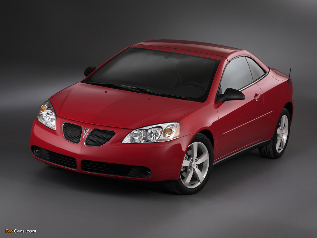 Pontiac G6 GT Convertible 2006–09 pictures (1024 x 768)