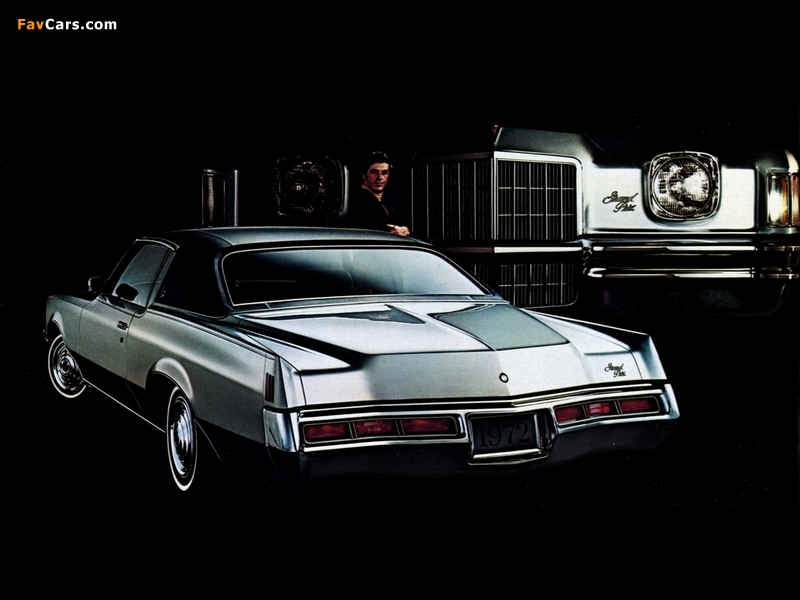 Pontiac Grand Prix 2-door Hardtop Coupe (2K57) 1972 pictures (800 x 600)