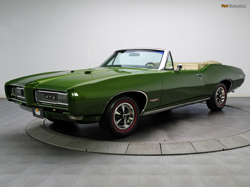 Photos of Pontiac GTO Convertible 1968 (1024 x 768)