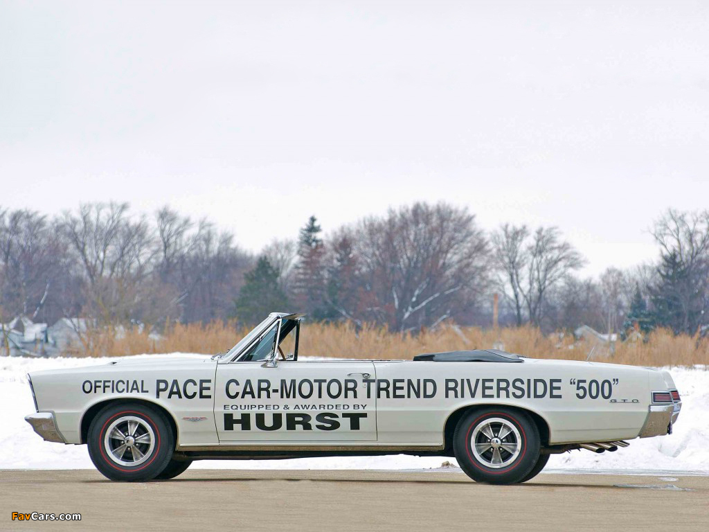 Images of Pontiac Tempest LeMans GTO Convertible Pace Car 1965 (1024 x 768)