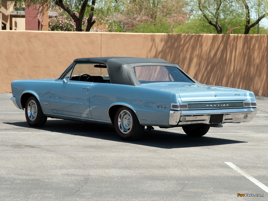 Pictures of Pontiac Tempest LeMans GTO Convertible 1965 (1024 x 768)