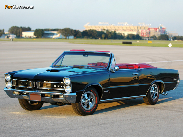 Pontiac Tempest LeMans GTO Convertible 1965 photos (640 x 480)