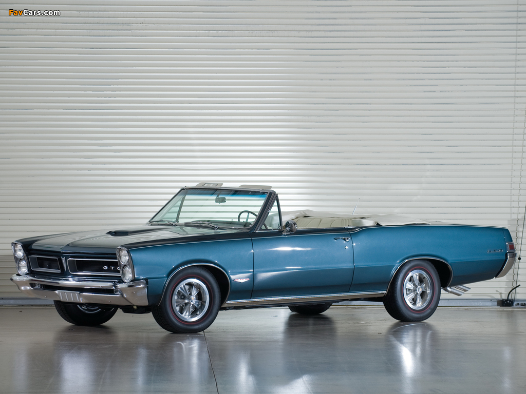 Pontiac Tempest LeMans GTO Convertible 1965 wallpapers (1024 x 768)