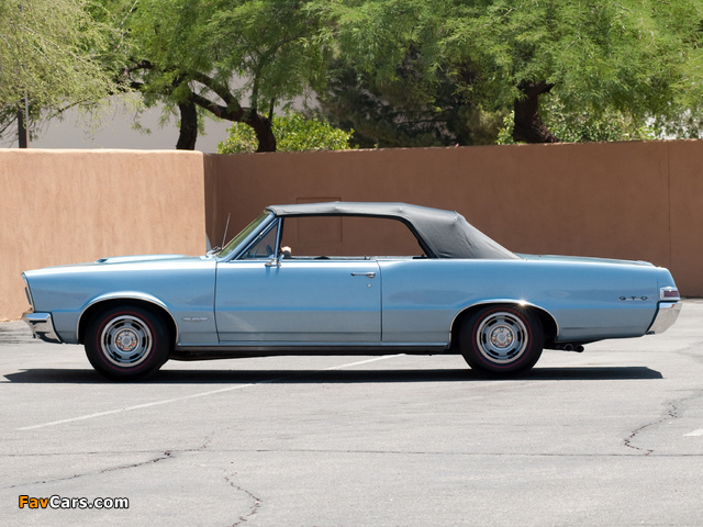 Pontiac Tempest LeMans GTO Convertible 1965 wallpapers (640 x 480)