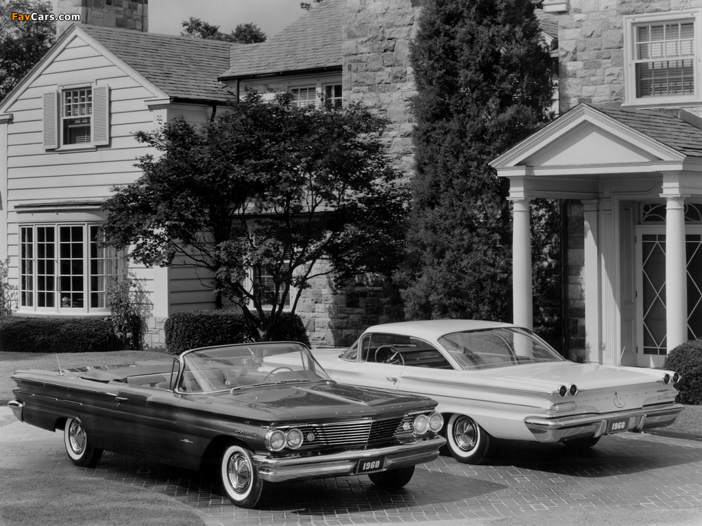 Pontiac Bonneville Convertible & Ventura Sport Coupe 1960 wallpapers (1024 x 768)