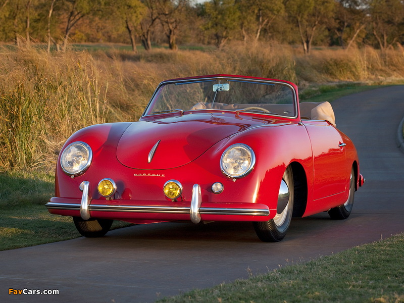 Photos of Porsche 356 1500 Cabriolet 1952–55 (800 x 600)