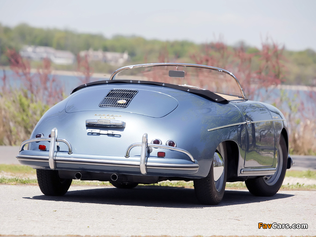 Porsche 356A 1600 Speedster by Reutter US-spec (T1) 1955–57 photos (640 x 480)