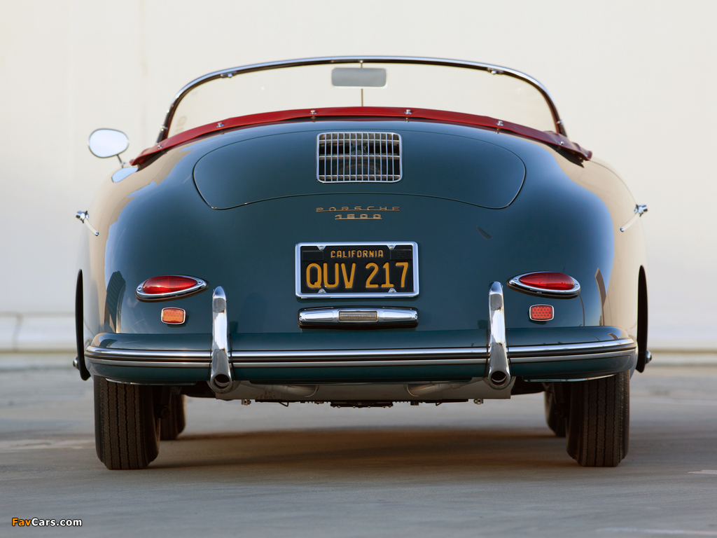 Porsche 356A 1600 Speedster 1956–58 photos (1024 x 768)
