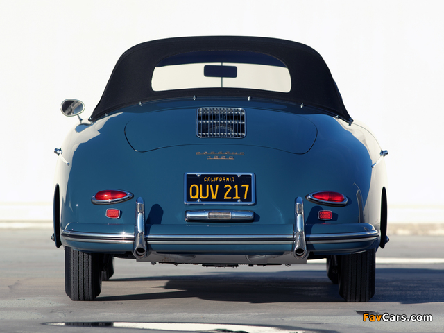 Porsche 356A 1600 Speedster 1956–58 photos (640 x 480)