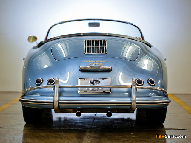 Porsche 356A 1600 Super Speedster by Reutter (T1) 1955–57 wallpapers (640 x 480)