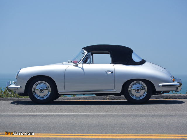 Images of Porsche 356B 1600 S Cabriolet US-spec (T6) 1962–63 (640 x 480)