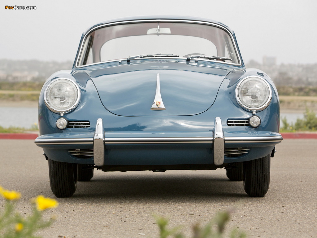 Photos of Porsche 356B 1600 Coupe by Karmann US-spec 1963 (1024 x 768)