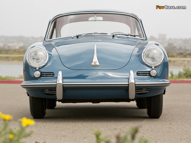 Photos of Porsche 356B 1600 Coupe by Karmann US-spec 1963 (640 x 480)