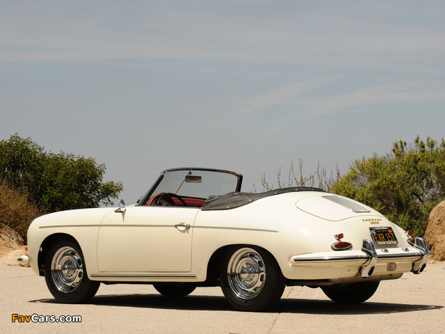 Porsche 356B 1600 Super Roadster by Drauz (T5) 1959–62 wallpapers (640 x 480)