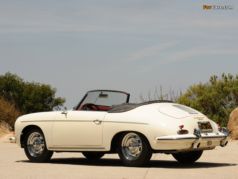 Porsche 356B 1600 Super Roadster by Drauz (T5) 1959–62 wallpapers (800 x 600)