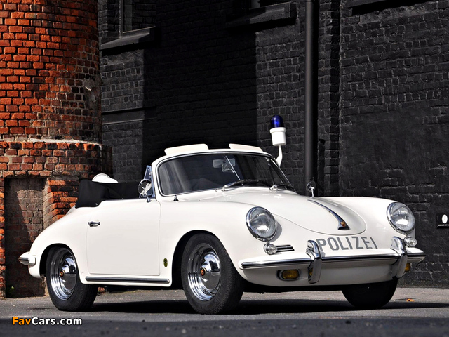 Porsche 356B Cabriolet by Reutter Polizei (T5) 1960–62 pictures (640 x 480)