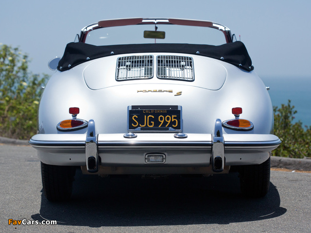 Porsche 356B 1600 S Cabriolet US-spec (T6) 1962–63 photos (640 x 480)