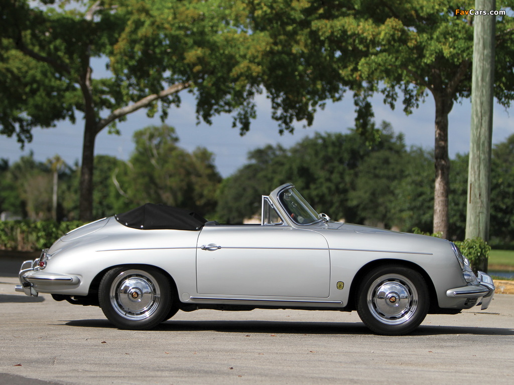 Porsche 356B 1600 Cabriolet by Reutter (T6) 1962–63 photos (1024 x 768)