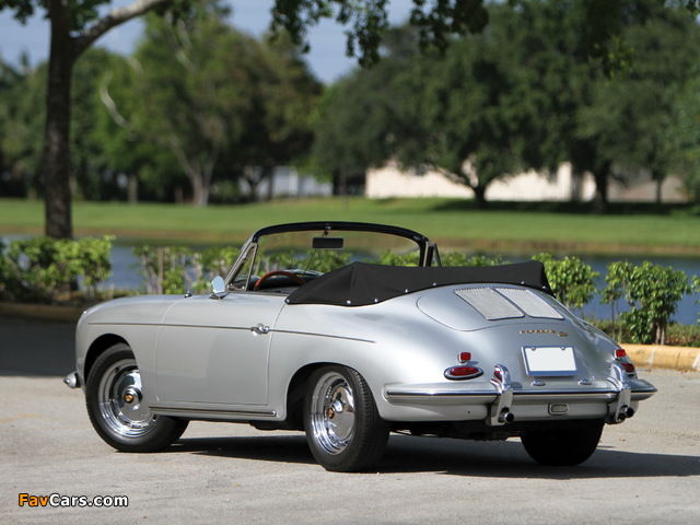 Porsche 356B 1600 Cabriolet by Reutter (T6) 1962–63 wallpapers (640 x 480)