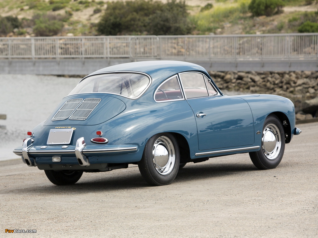 Porsche 356B 1600 Coupe by Karmann US-spec 1963 pictures (1024 x 768)