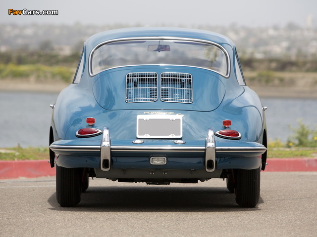 Porsche 356B 1600 Coupe by Karmann US-spec 1963 wallpapers (640 x 480)