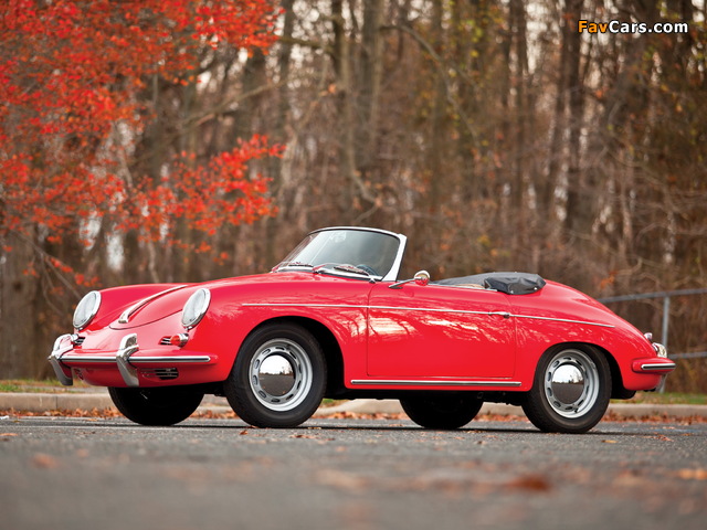 Porsche 356B 1600 Cabriolet by Drauz (T5) 1959–62 wallpapers (640 x 480)