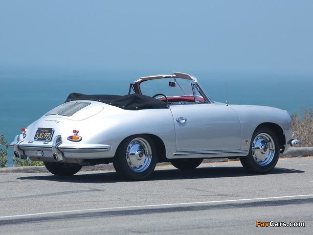 Porsche 356B 1600 S Cabriolet US-spec (T6) 1962–63 wallpapers (640 x 480)