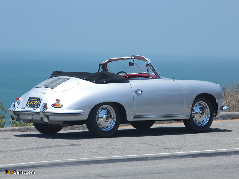 Porsche 356B 1600 S Cabriolet US-spec (T6) 1962–63 wallpapers (800 x 600)