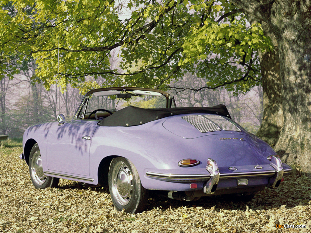 Photos of Porsche 356C 1600 Cabriolet 1963–65 (1024 x 768)