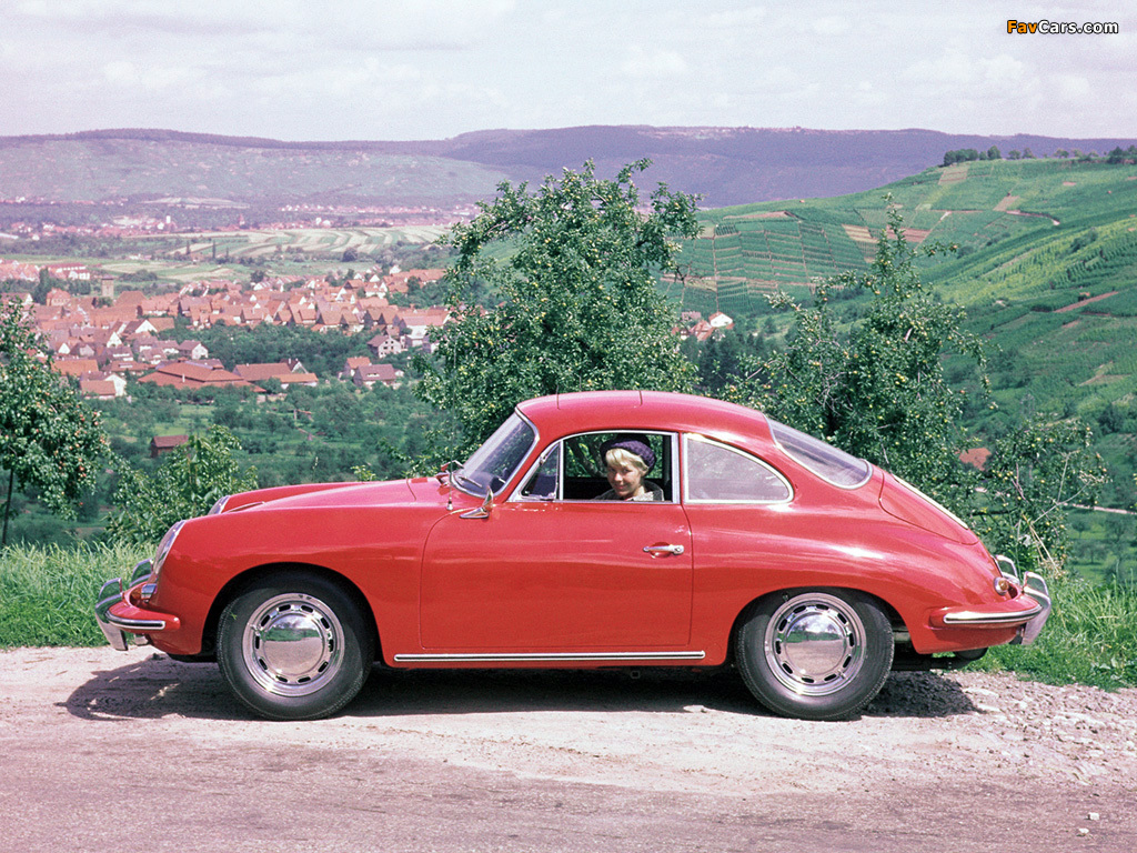 Porsche 356C 1600 Coupe 1963–65 wallpapers (1024 x 768)