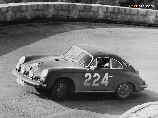 Porsche 356C Carrera 2 Coupe Monte-Carlo Rally 1964 wallpapers (640 x 480)