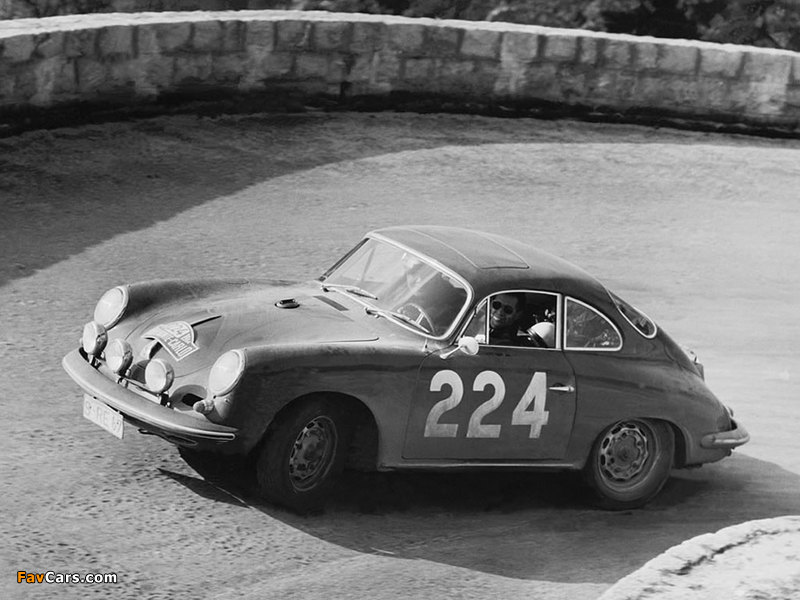Porsche 356C Carrera 2 Coupe Monte-Carlo Rally 1964 wallpapers (800 x 600)