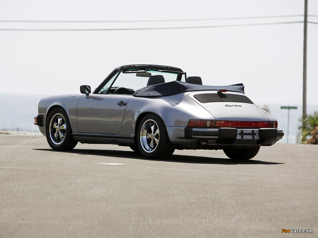 Images of Porsche 911 Carrera 3.2 Cabriolet US-spec (911) 1984–89 (1024 x 768)