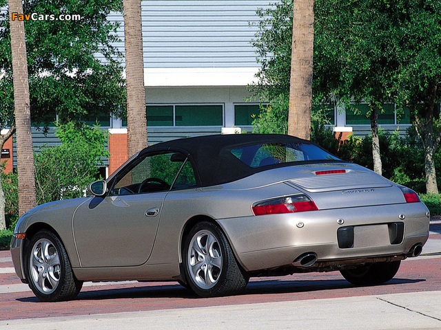 Images of Porsche 911 Carrera 4 Cabriolet US-spec (996) 1998–2001 (640 x 480)