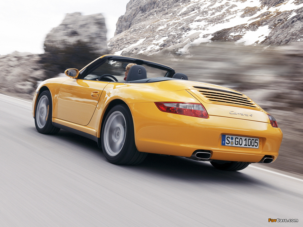 Images of Porsche 911 Carrera 4 Cabriolet (997) 2006–08 (1024 x 768)