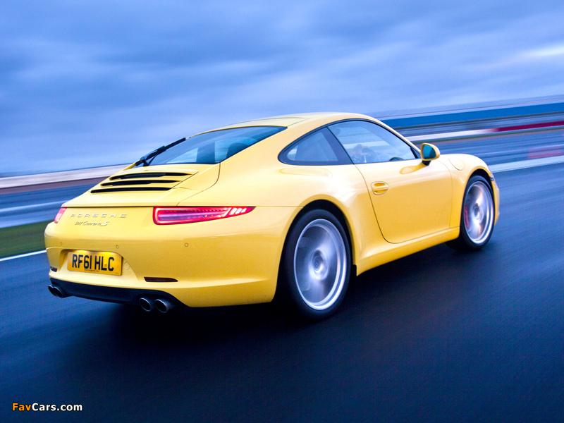 Images of Porsche 911 Carrera S Coupe UK-spec (991) 2011 (800 x 600)