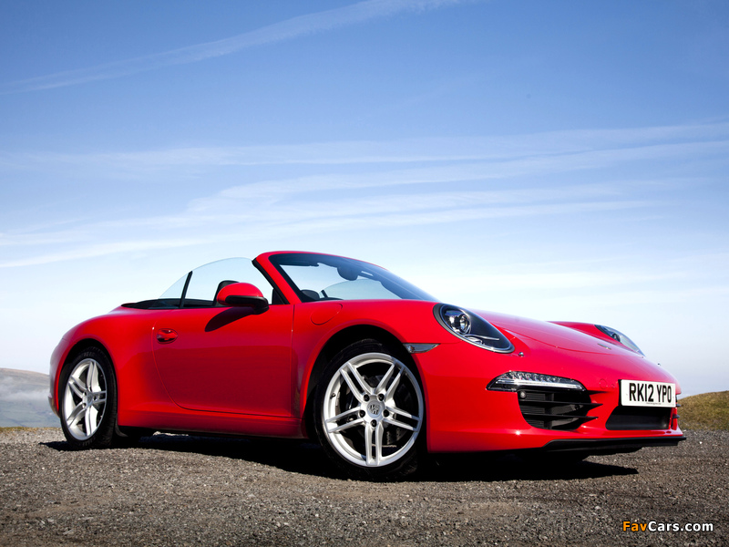 Images of Porsche 911 Carrera Cabriolet UK-spec (991) 2011 (800 x 600)