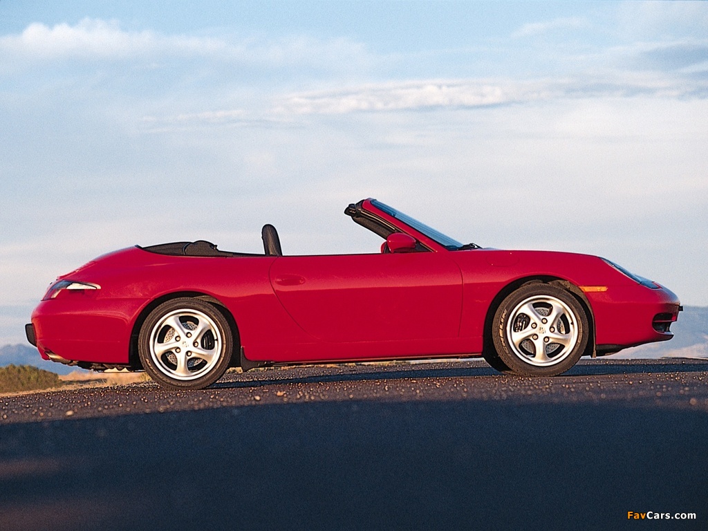 Photos of Porsche 911 Carrera Cabriolet US-spec (996) 1998–2001 (1024 x 768)