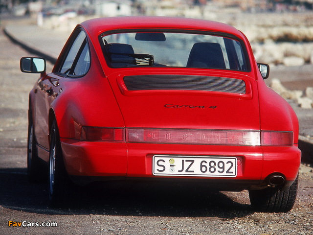 Pictures of Porsche 911 Carrera 4 Coupe (964) 1988–91 (640 x 480)