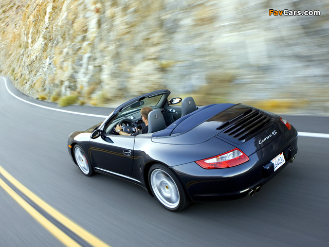 Pictures of Porsche 911 Carrera 4S Cabriolet US-spec (997) 2006–08 (640 x 480)