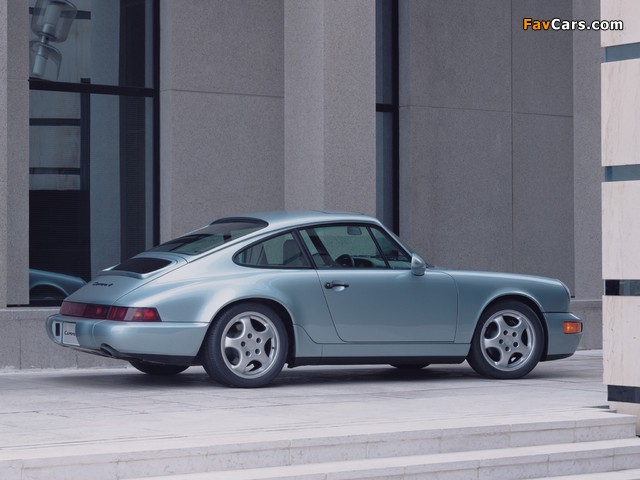 Porsche 911 Carrera 4 Coupe US-spec (964) 1989–93 wallpapers (640 x 480)