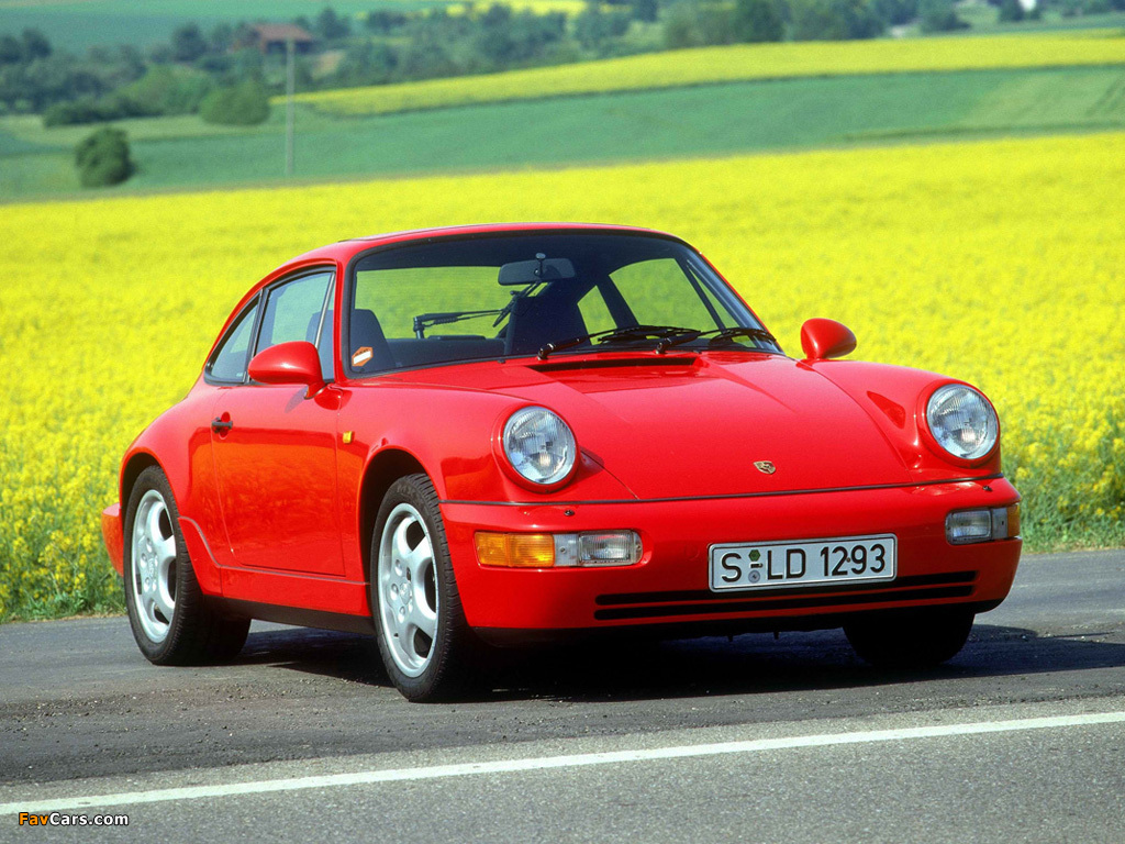 Porsche 911 Carrera 4 Coupe (964) 1992–93 images (1024 x 768)