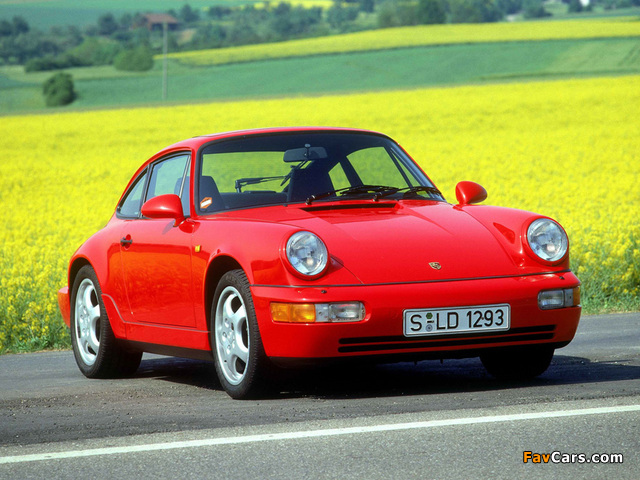 Porsche 911 Carrera 4 Coupe (964) 1992–93 images (640 x 480)