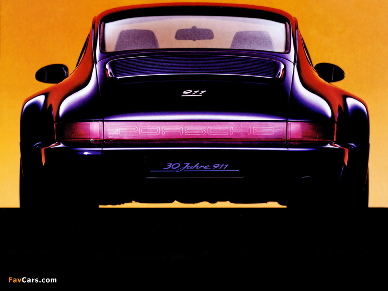 Porsche 911 Carrera 4 Coupe Turbolook 30 Jahre 911 (964) 1993 photos (800 x 600)